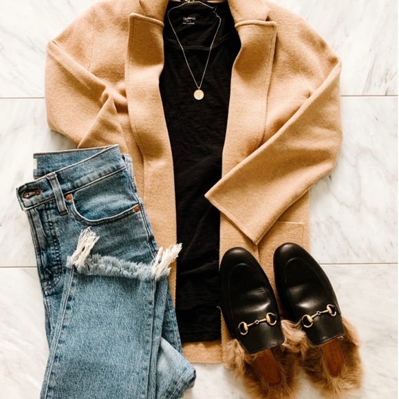 J Crew  Sweater Blazer Heather Khaki Tan XS NWT - Picture 4 of 6